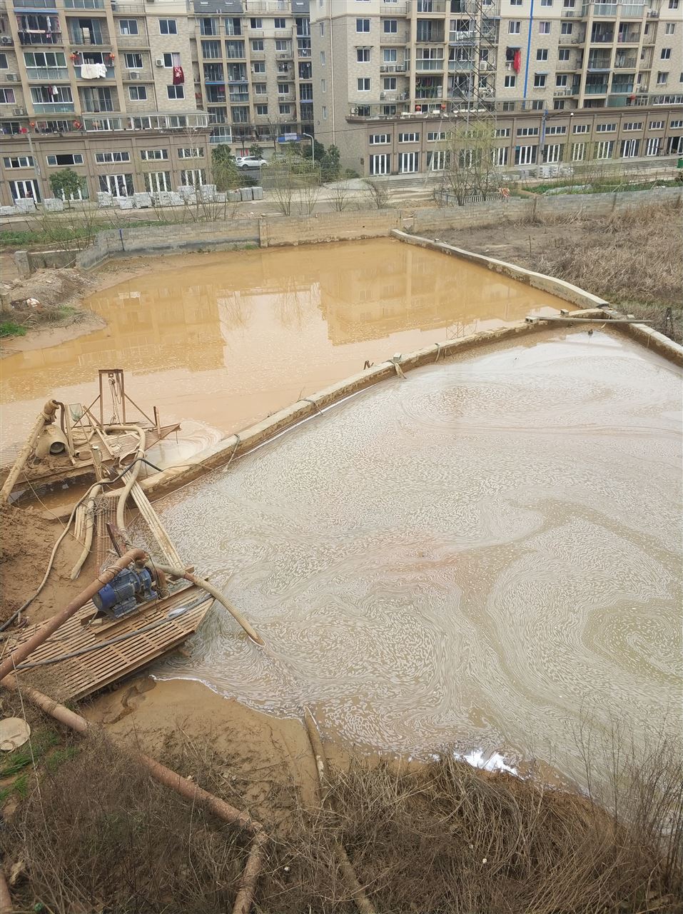 青河沉淀池淤泥清理-厂区废水池淤泥清淤